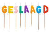 Taart Kaarsjes Geslaagd 8st